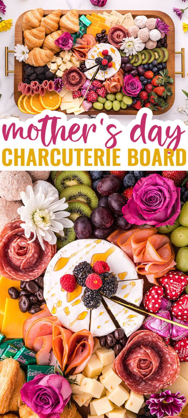 collage of charcuterie board images.