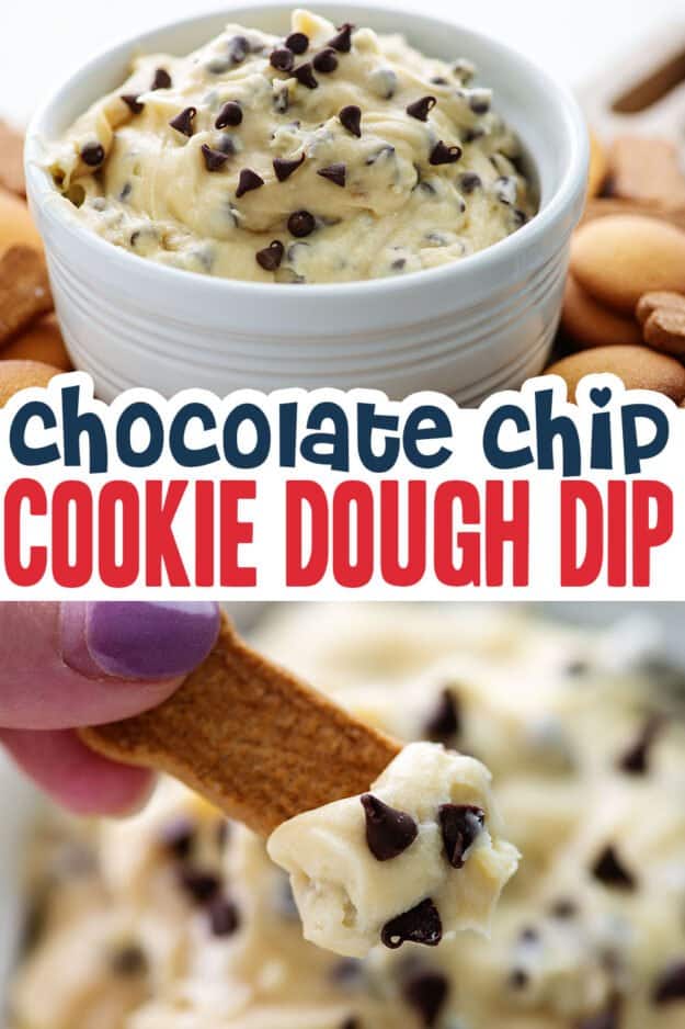 collage of cookie dip images.