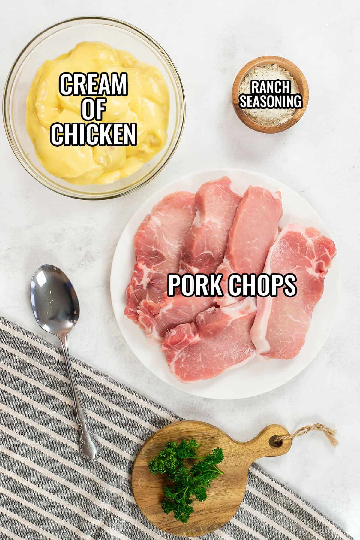 3 Ingredient Crockpot Pork Chops