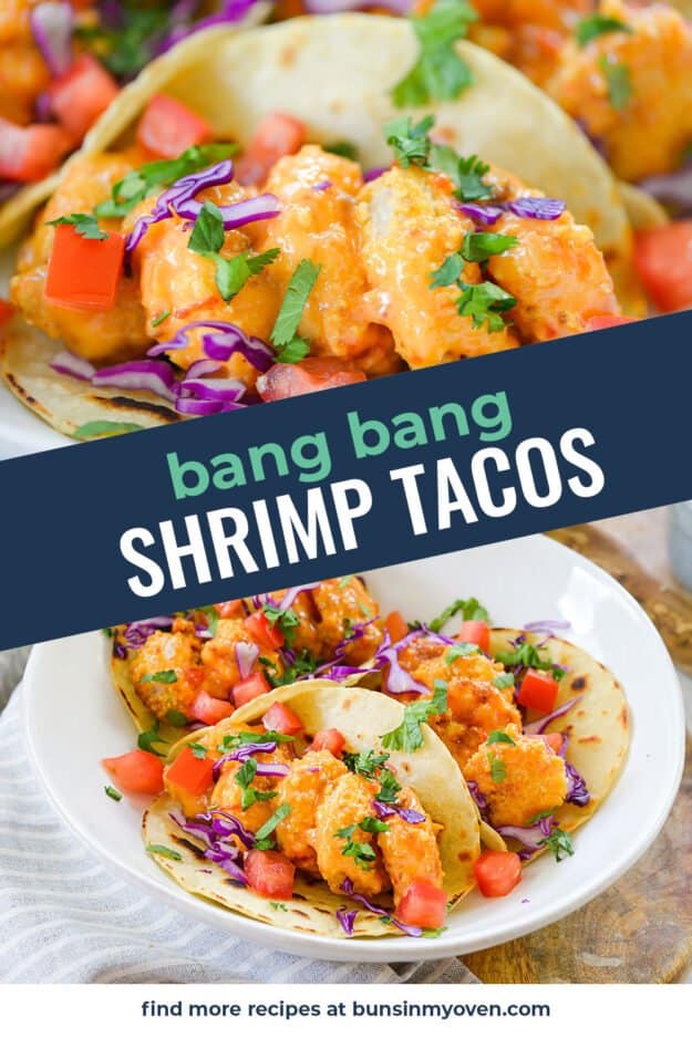 collage of shrimp taco images.