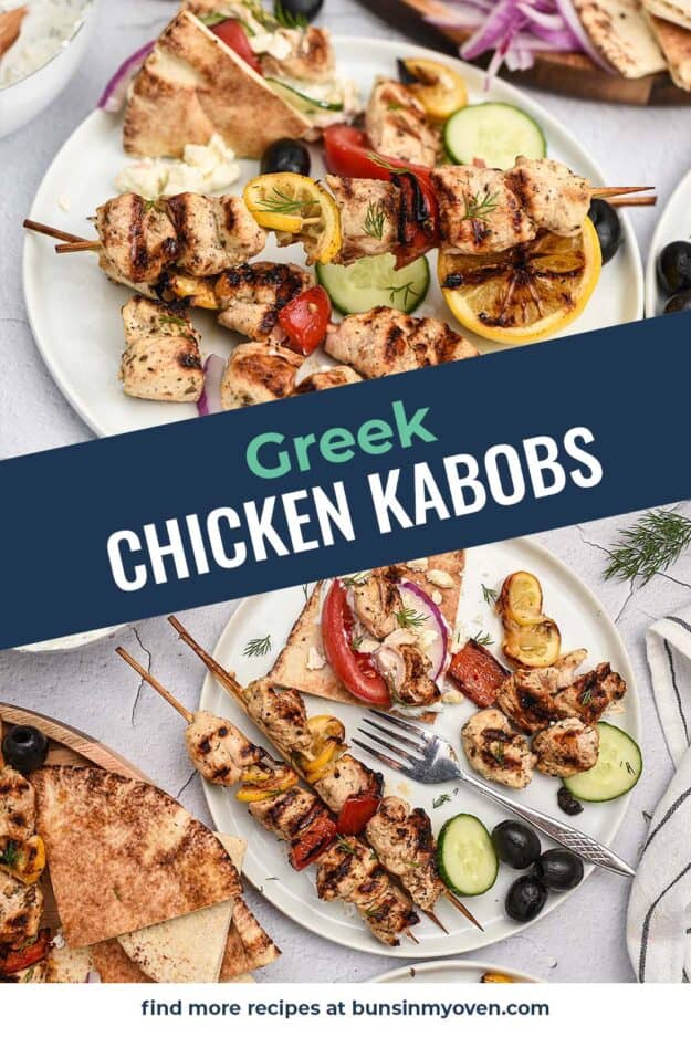 collage of chicken kabob images.