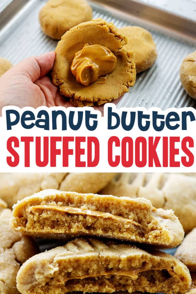 collage of peanut butter cookie images.
