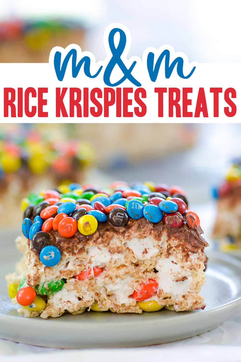 M&M Rice Krispies Treats - The Short Order Cook