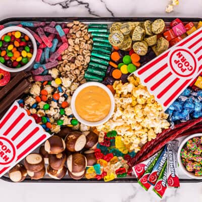 movie snack board.