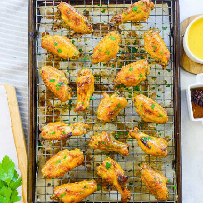 Crispy Honey Mustard Wings Buns In My Oven