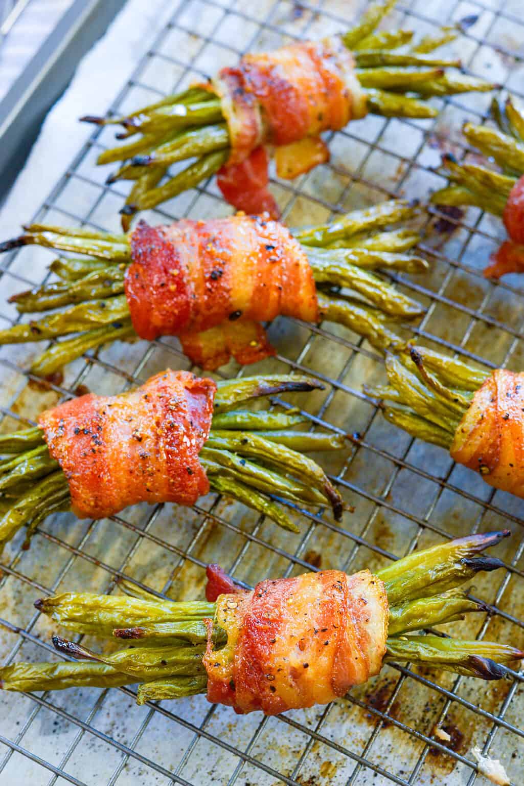 Bacon Wrapped Roasted Green Beans Buns In My Oven