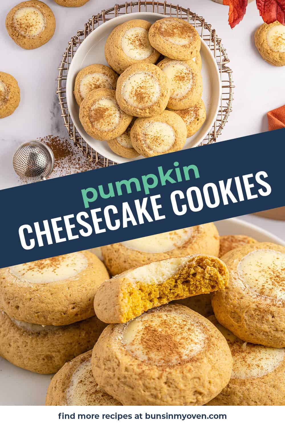 Pumpkin Cheesecake Cookies | Buns In My Oven