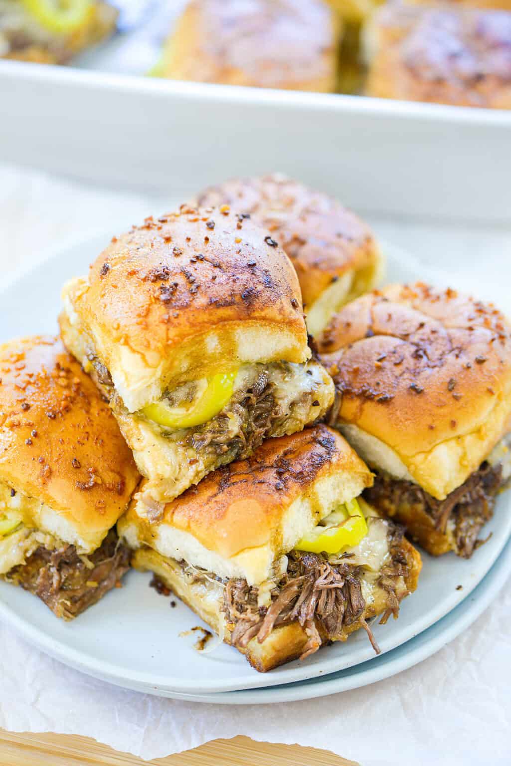Savory Mississippi Pot Roast Sliders Buns In My Oven
