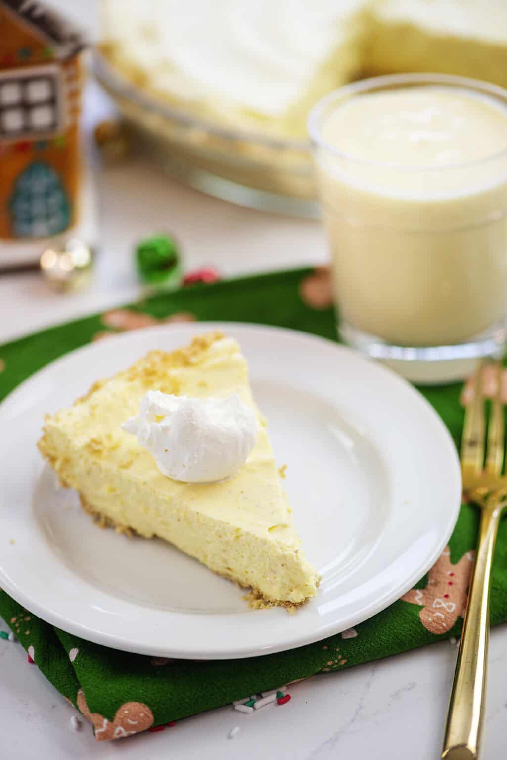 No Bake Eggnog Pie Recipe Buns In My Oven