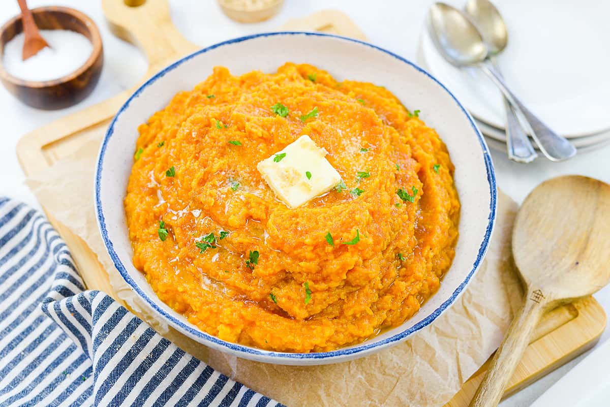 Maple Mashed Sweet Potatoes