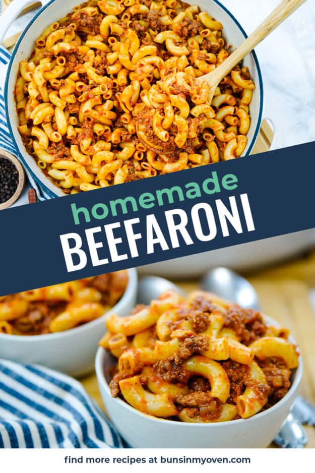 Collage of beefaroni images.