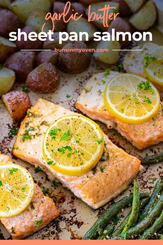 Sheet Pan Salmon with Green Beans & Potatoes | Buns In My Oven