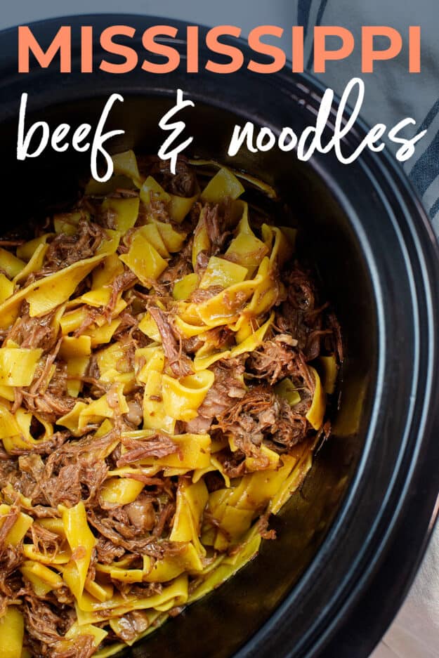 Beef and noodles in crockpot