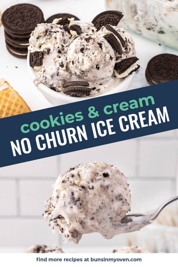 Collage of Oreo ice cream images