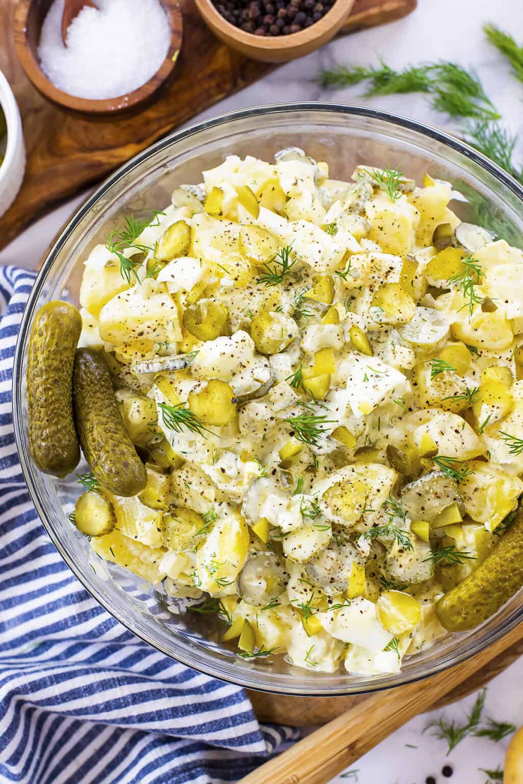 Dill Pickle Potato Salad | Buns In My Oven