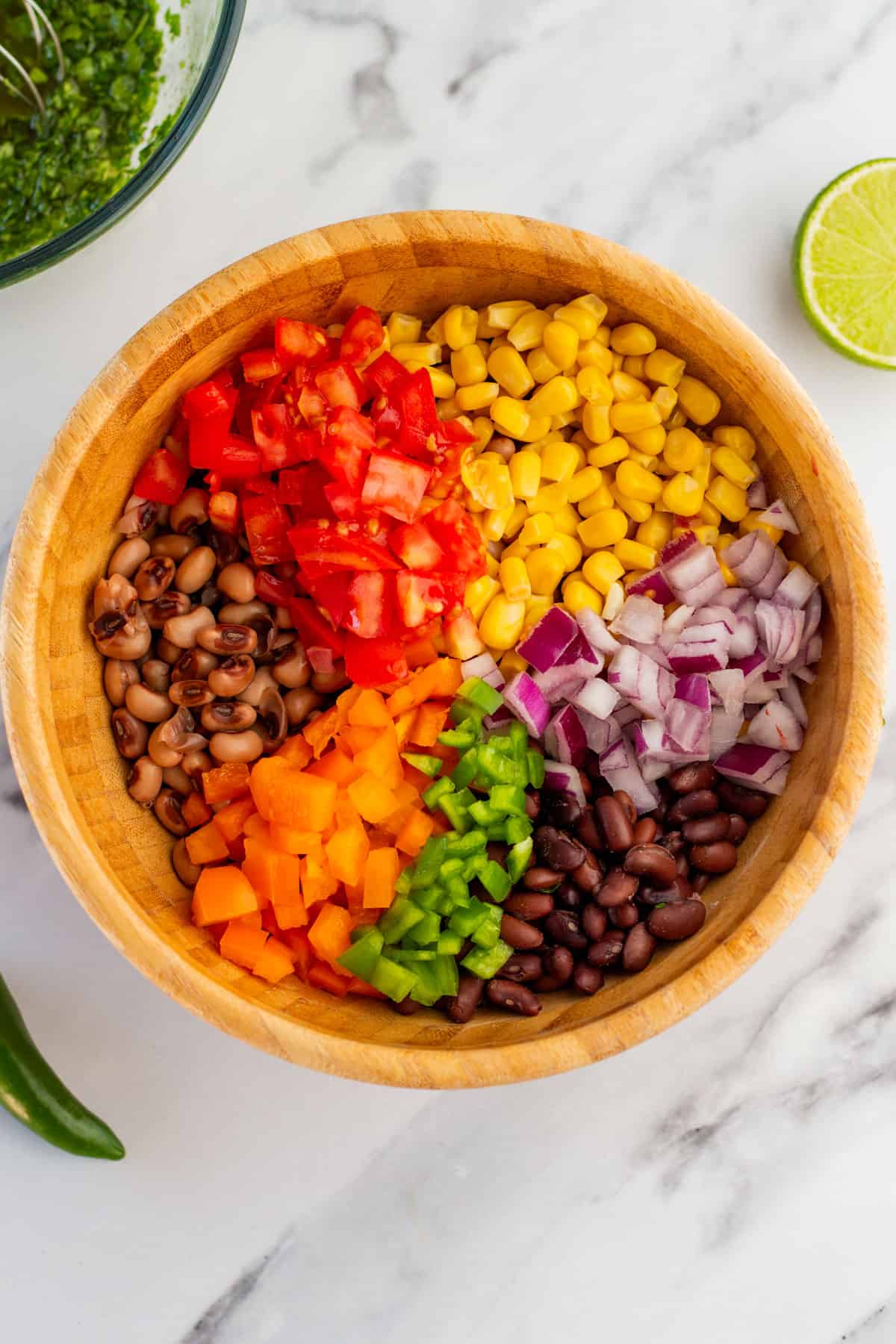 Veggies in bowl.