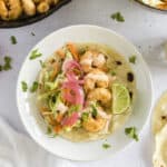 Plate full of baja shrimp tacos.