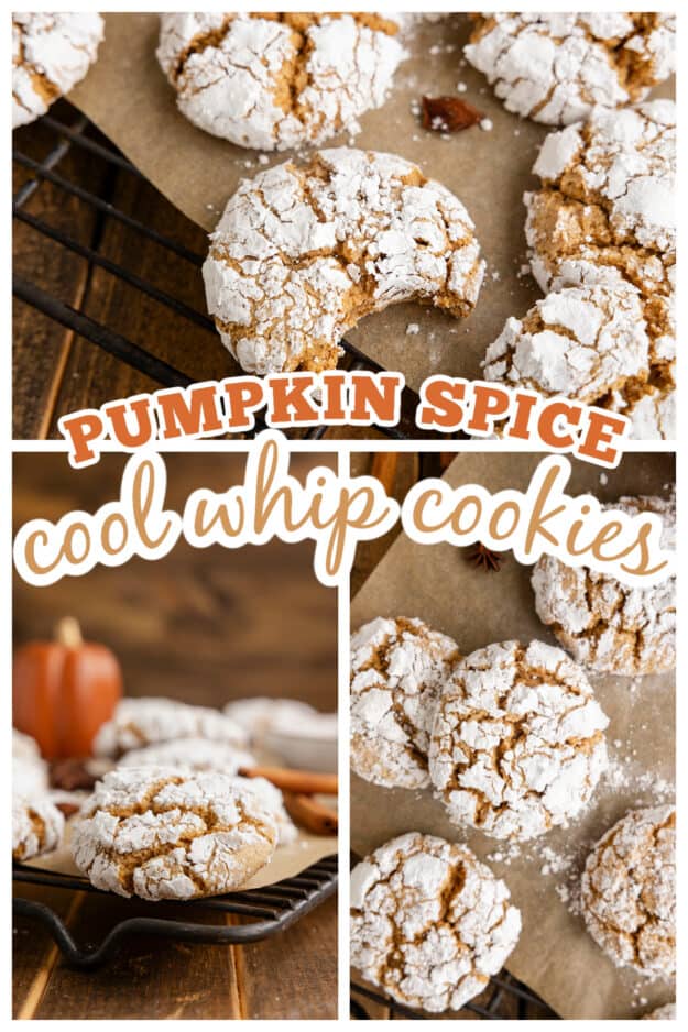 Collage of pumpkin cookie images.