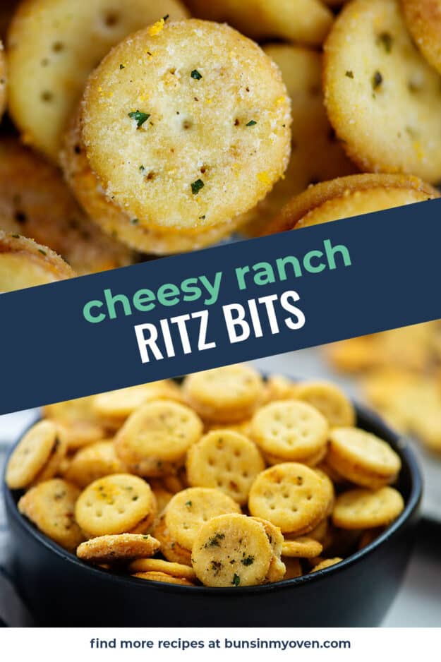 Collage of Ritz bits images.