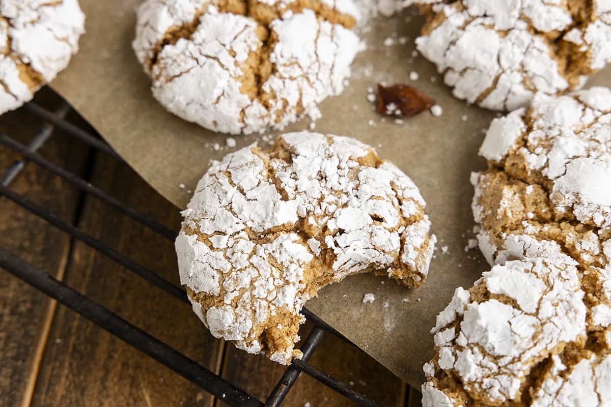 Cool whip cookies on cooling rack.