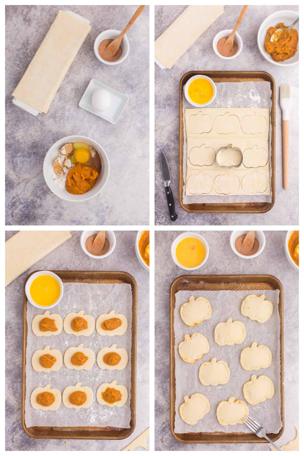How to make pumpkin puff pastry bites.