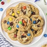 Plate full of kitchen sink cookies.