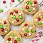 Christmas cookies on cooling rack.