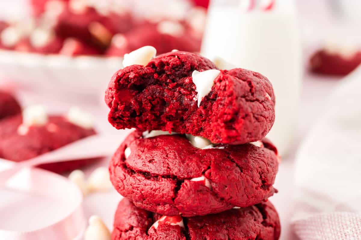 Red Velvet Gooey Butter Cookies