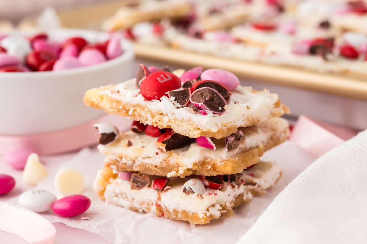 Valentine’s Day Cracker Toffee