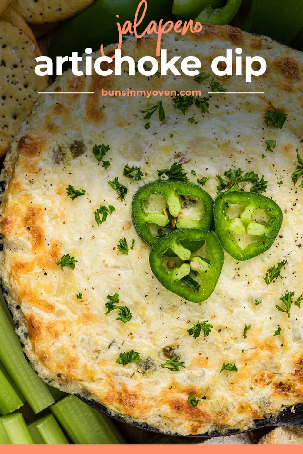 Baked Artichoke Jalapeno Dip | Buns In My Oven