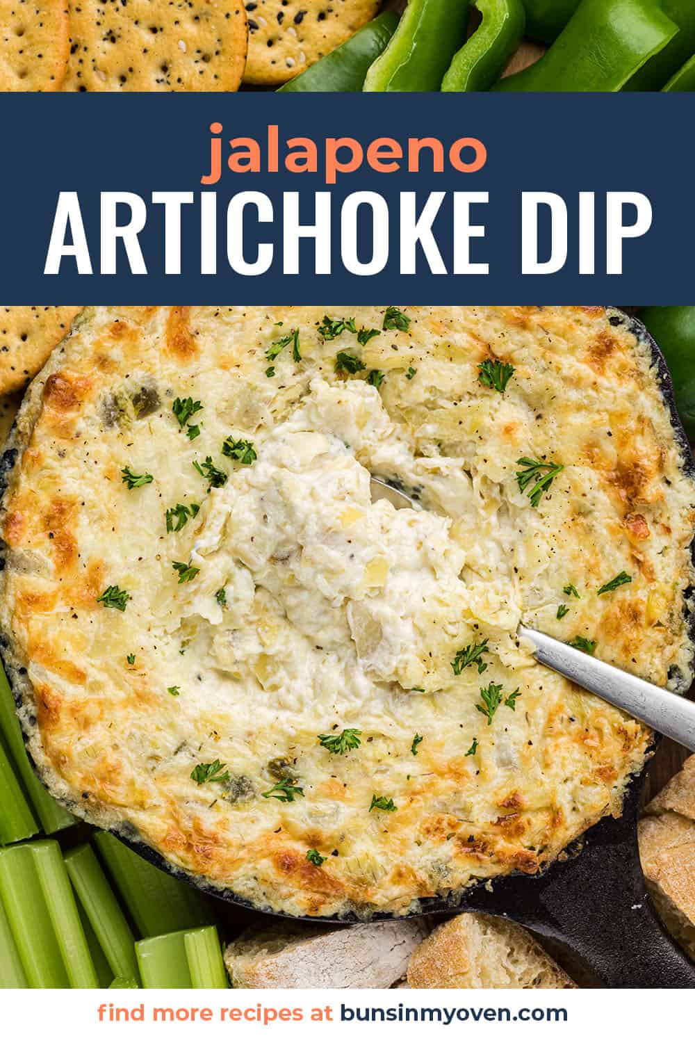 Baked Artichoke Jalapeno Dip | Buns In My Oven
