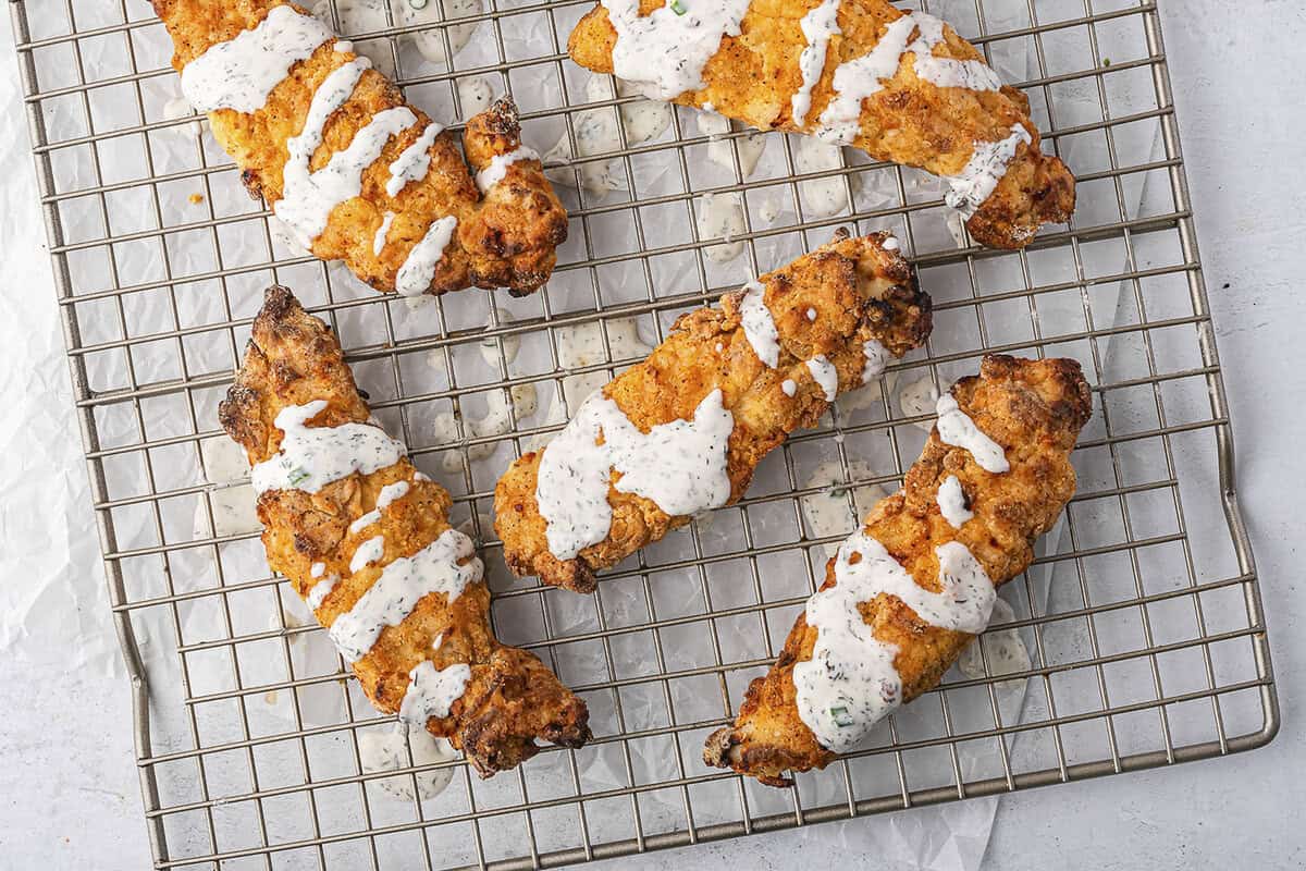 Buttermilk Chicken Tenders with Buttermilk Ranch