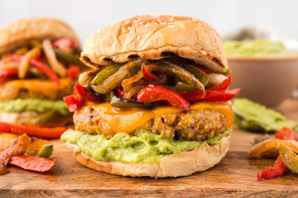 Chicken Fajita Burgers