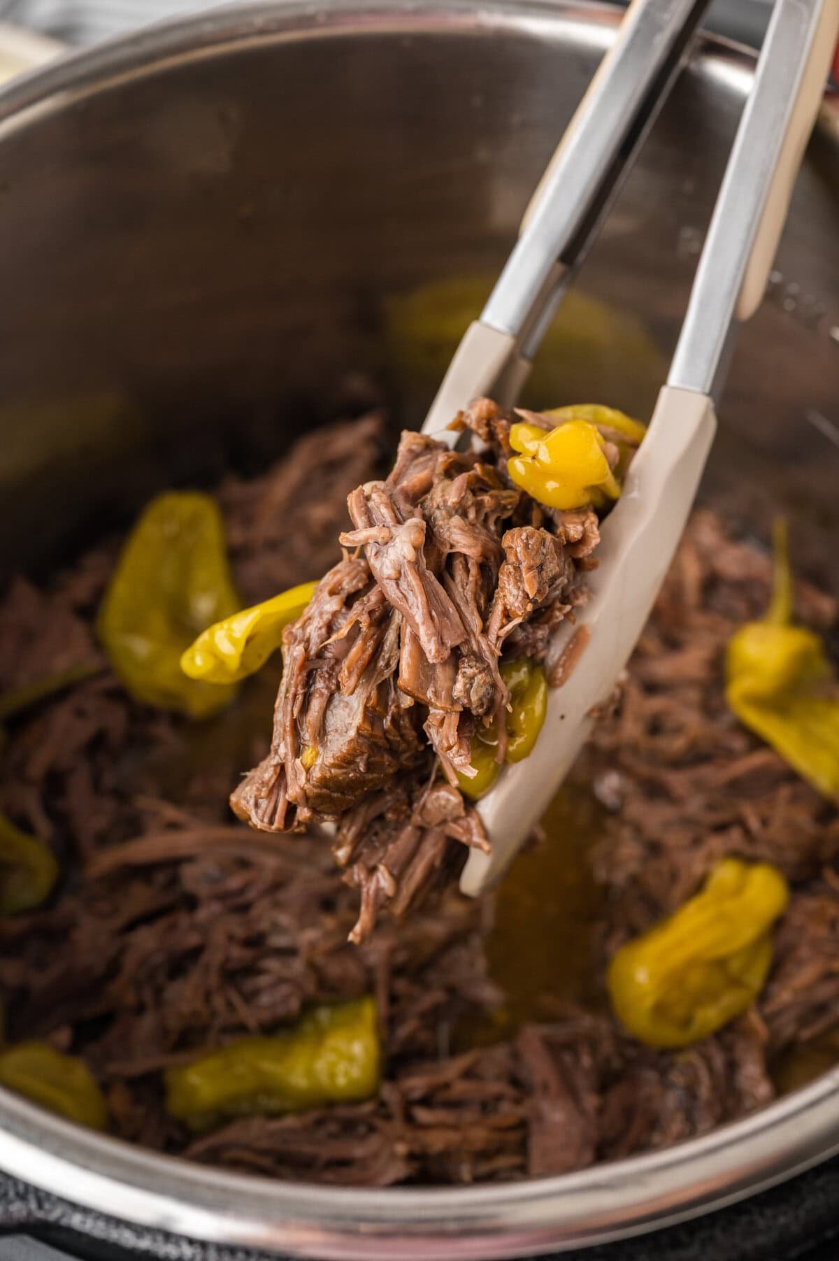 Mississippi pot roast in the Instant Pot.