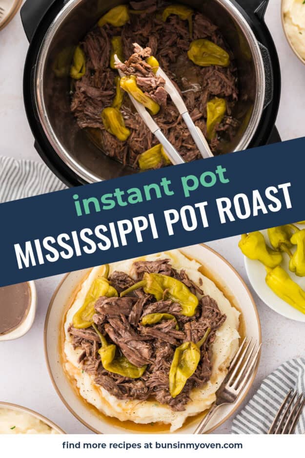 Collage of Mississippi pot roast images.