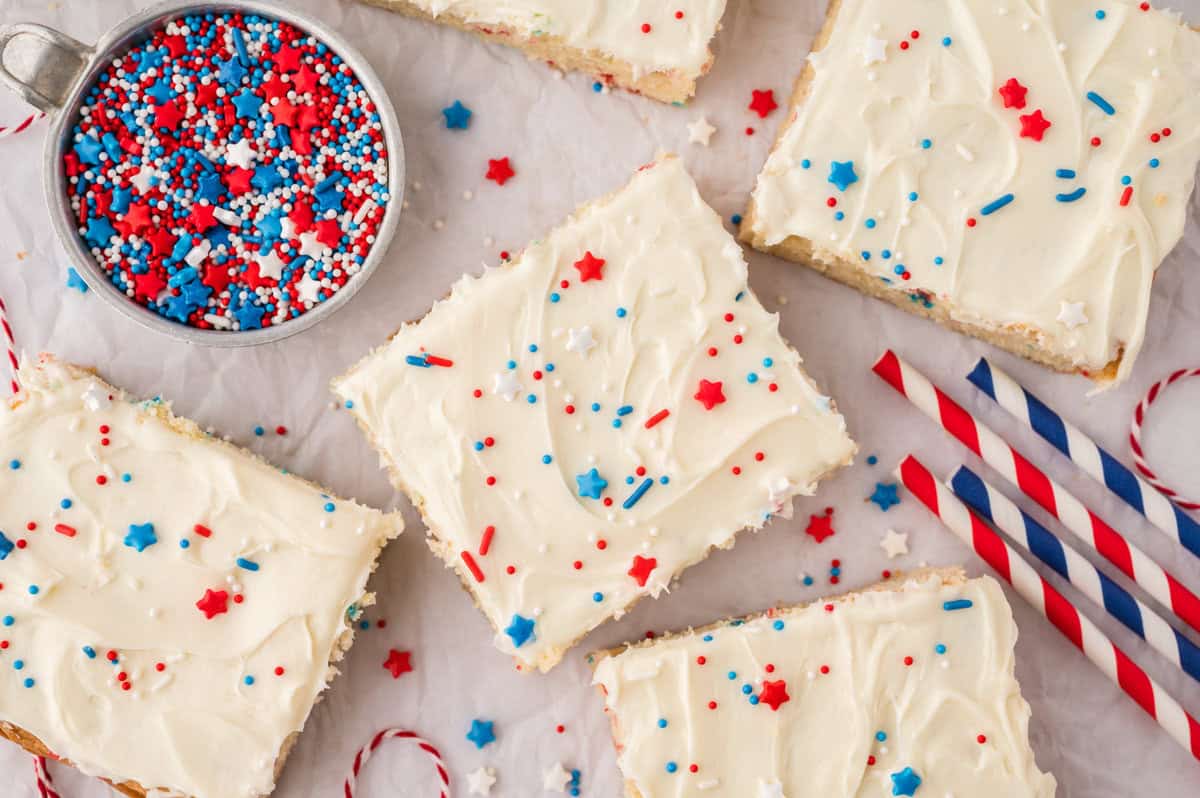Fourth of July Sugar Cookie Bars