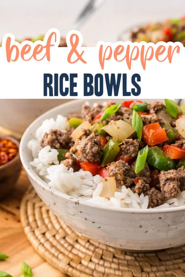 Beef and pepper rice bwol.
