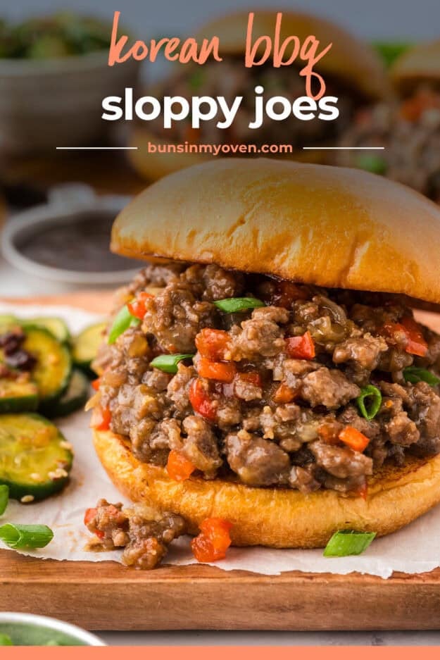 Korean sloppy joe on bun.
