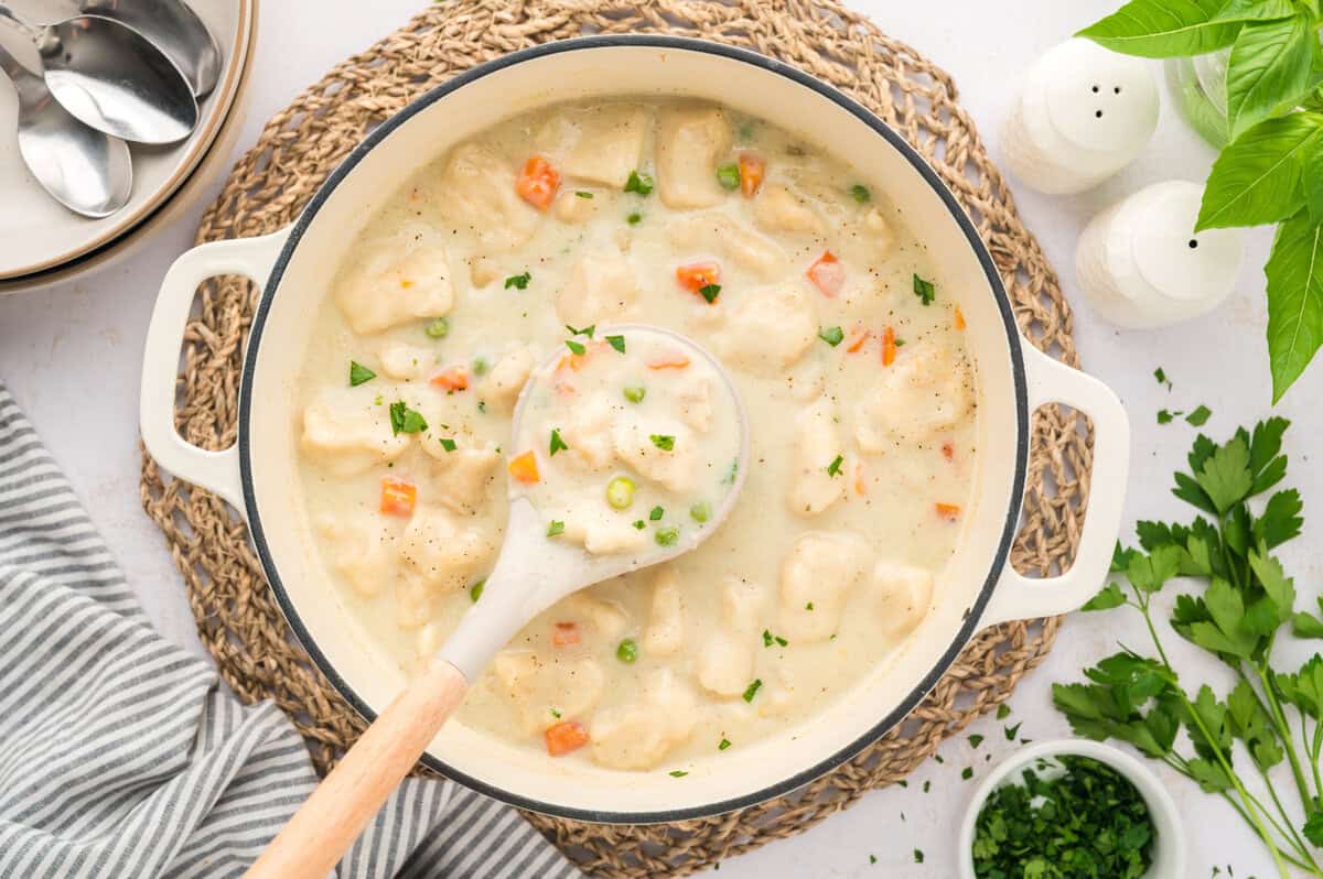 30 Minute Easy Chicken & Dumplings - Buns In My Oven
