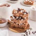 Stack of hot chocolate RKTs on board.