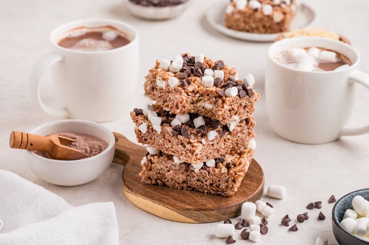 Hot Chocolate Rice Krispie Treats