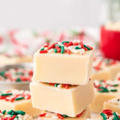 Stack of sugar cookie fudge images.