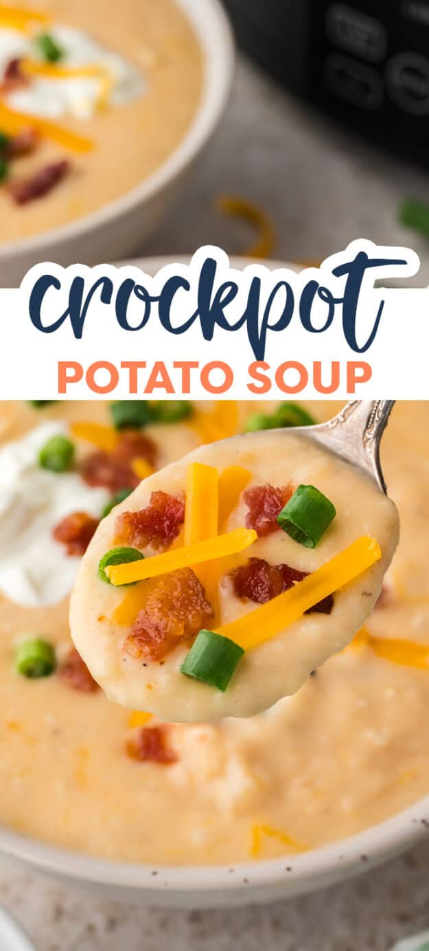 Spoonful of potato soup.