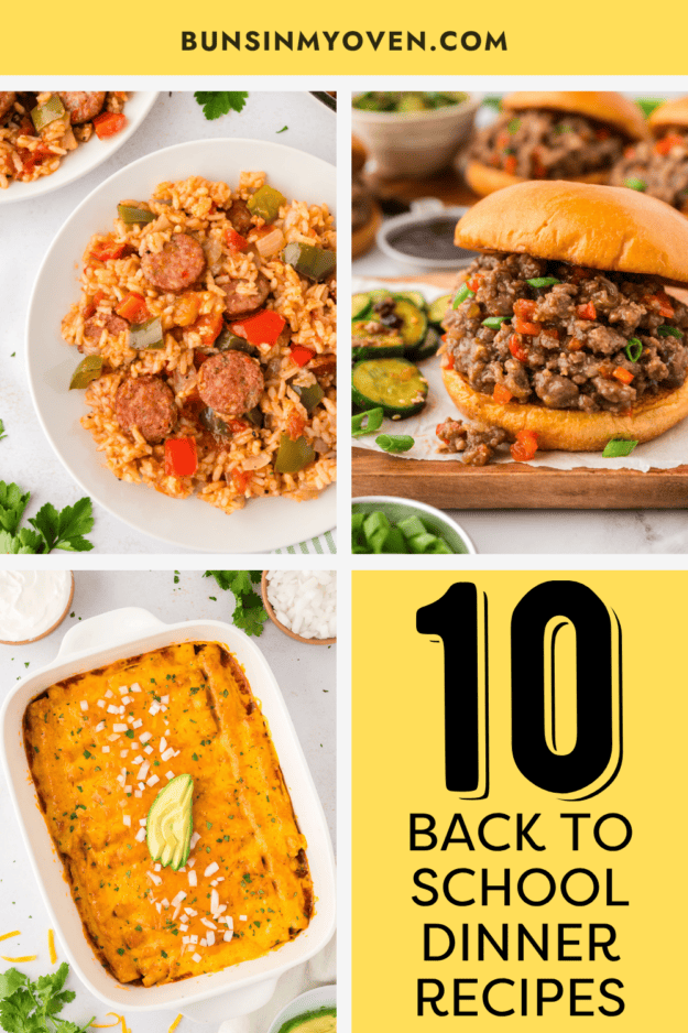 Collage of easy recipe images.