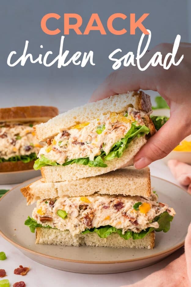 Hand grabbing a sanwich.